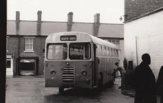 87 Leyland being fulled up at Harpers Garage Heath Hayes